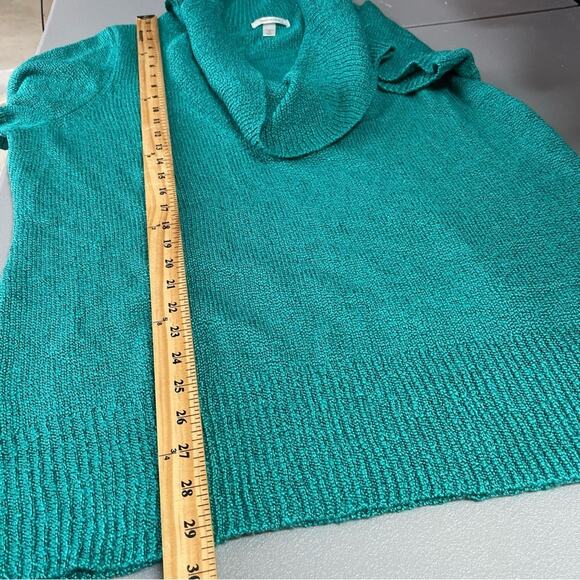 Dress Barn green knit cowl neck sweater short sleeve size 2X - Picture 9 of 10